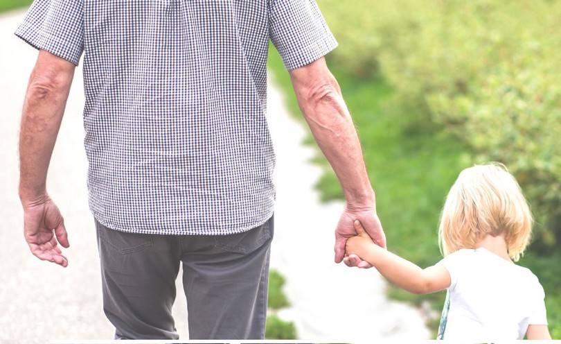 grandaughter and grandfather